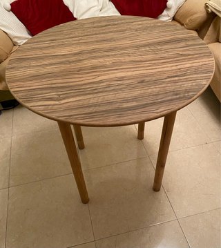 Mesa camilla completa de 80cm. de diámetro.