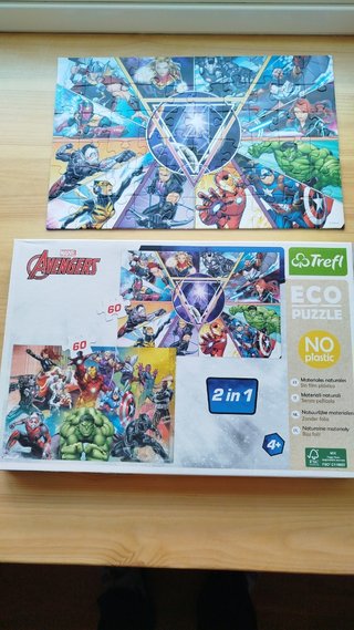 Puzzle Trefl 2 en 1 Avengers 60 piezas