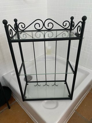 Estante de forja para baño