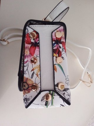 Bolso Guess Blanco Estampado Floral