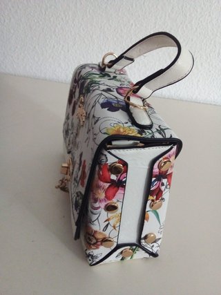 Bolso Guess Blanco Estampado Floral