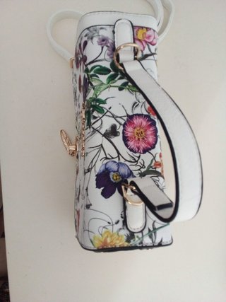 Bolso Guess Blanco Estampado Floral