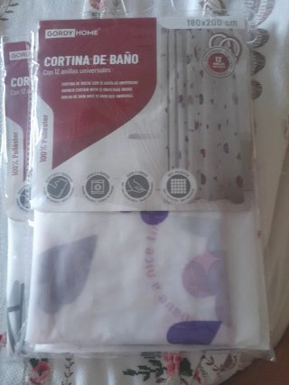 Cortina de baño Gordy Home 180x200 cm