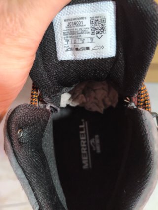 Botas Merrell Wrapt Mid WP Hombre 43 Gris/Naranja