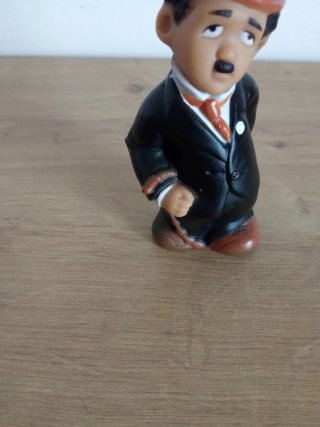 Muñeco Goma Antiguo Charlot Charles Chaplin///