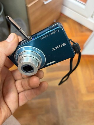 Cámara Sony Cyber-shot DSC-W350 Azul ojo leer