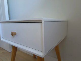 Mesita de noche La Redoute blanca