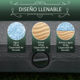 Base para sombrilla con ruedas