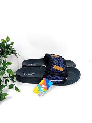 Ciabatte Jomix Uomo Velcro Nero Blu Tg. da 41 a 46