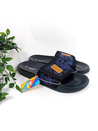 Ciabatte Jomix Uomo Velcro Nero Blu Tg. da 41 a 46