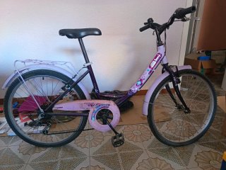 Bicicleta infantil morada