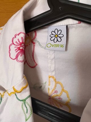 Chaqueta floral blanca talla S