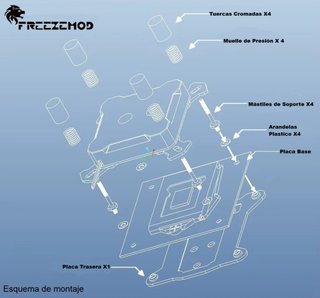 SOPORTE COOLER/WATERBLOCK LGA 1700 INTEL.