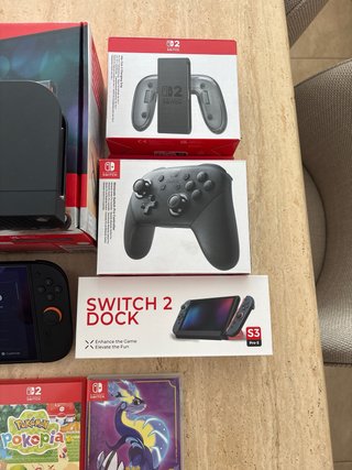 PACK NINTENDO SWITCH 2 + ACCESORIOS + 3 JUEGOS.
