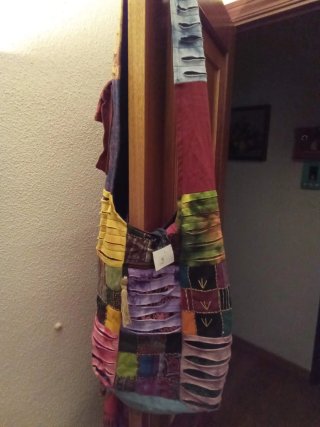 Bandolera hippie patchwork multicolor