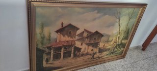Tapiz antiguo pintado a mano