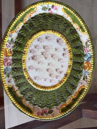 Sopera antigua italiana rústica floral