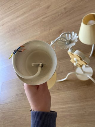 Lámpara de techo infantil con flores