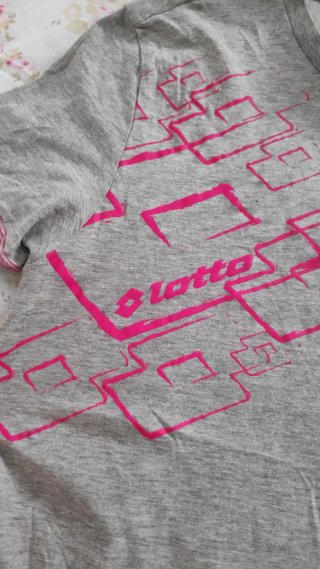 Camiseta Lotto gris estampada Talla M