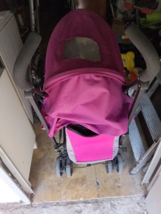 Silla de paseo rosa