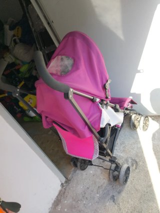 Silla de paseo rosa