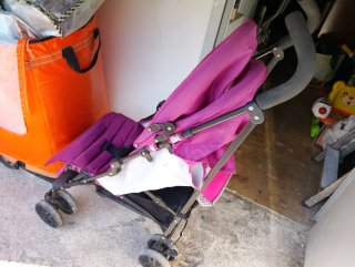 Silla de paseo rosa