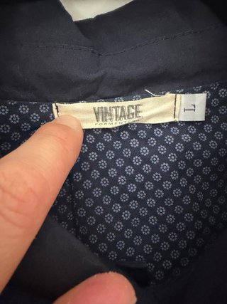 Chaqueta tipo gabardina hombre azul marino