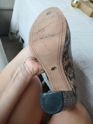Zapatos tacón serpiente Kenneth Cole T.38