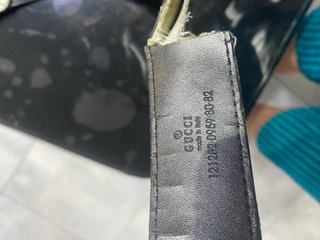 Cintura Gucci Beige/Nero GG Supreme