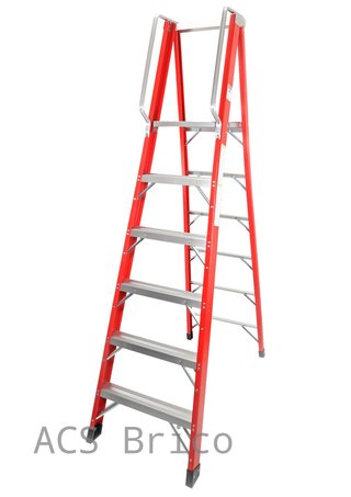 Escalera Fibra Tijera 2x6 - 1,71 Metros - 10402 - Mader