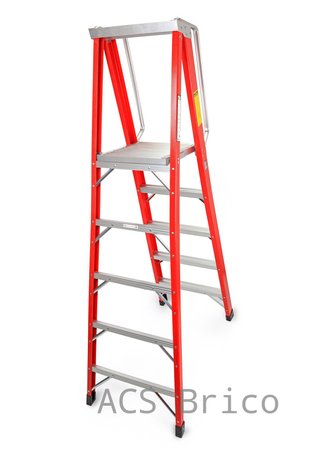 Escalera Fibra Tijera 2x5 - 1,42 Metros - 10401 - Mader