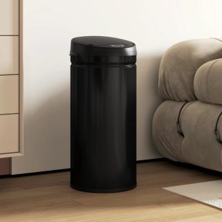 Cubo de basura negro