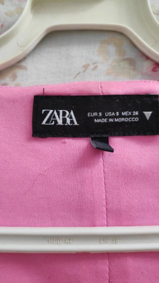Top Zara forrado rosa