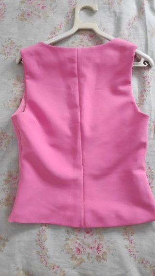 Top Zara forrado rosa