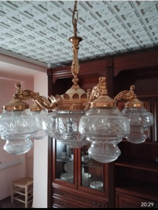 Conjunto Comedor Clásico Madera cerezo.