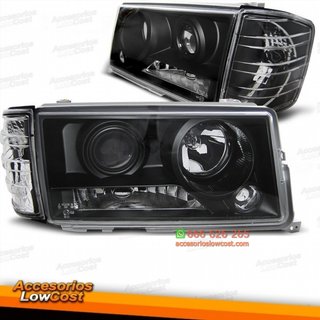 FAROS MERCEDES  W201, 82-93 CRISTAL CLARO/NEGRO-