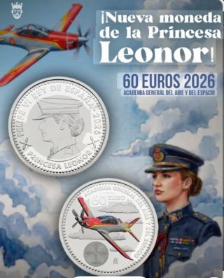 Moneda Conmemorativa Princesa Leonor 2026