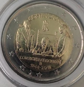 2 Euro Commemorativo Costituzione Italiana