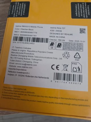 Realme Note 70T 256GB Nuevo Precintado