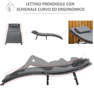 Lettini Prendisole Richiudibili Cuscini Rimovibili