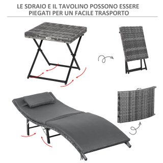 Lettini Prendisole Richiudibili Cuscini Rimovibili