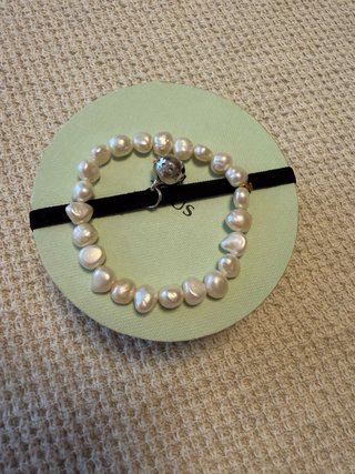 Pulsera Perlas Tous Oro Blanco