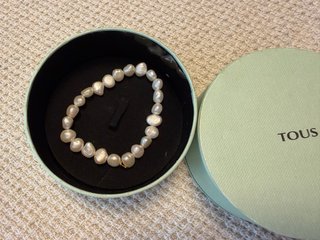Pulsera Perlas Tous Oro Blanco
