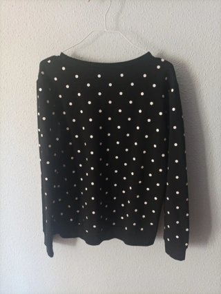Sudadera negra lunares corazón LOVE