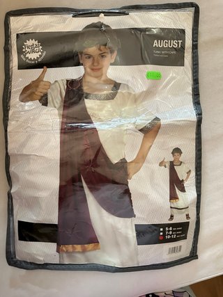 Disfraz Romano August Túnica y Capa
