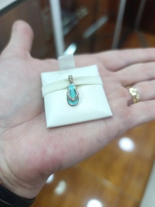 Chamilia Colgante Azul y Plata Original