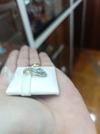 Chamilia Colgante Azul y Plata Original