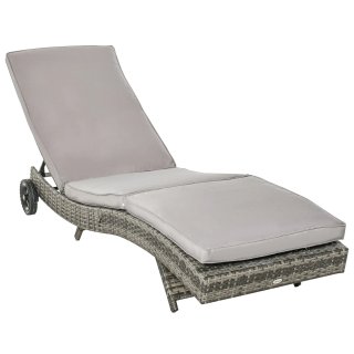 Sdraio da Giardino con Schienale Regobile Grigio