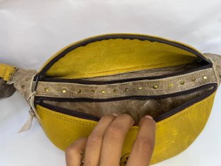 Riñonera de cuero vacuno