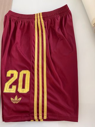 Pantalón Adidas 20 Rojo y Dorado Talla Xl